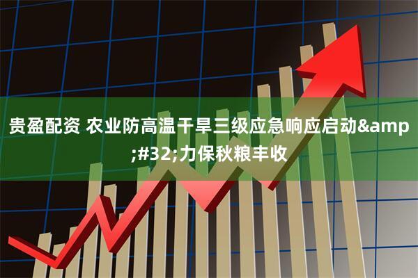 贵盈配资 农业防高温干旱三级应急响应启动&#32;力保秋粮丰收