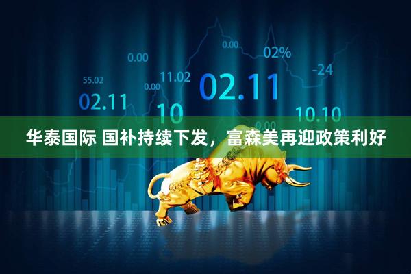华泰国际 国补持续下发，富森美再迎政策利好